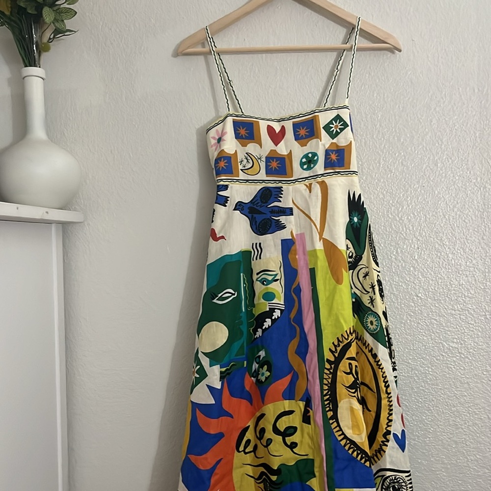 Alemais Linen Dress Size 4 NWOT - Picture 6 of 14